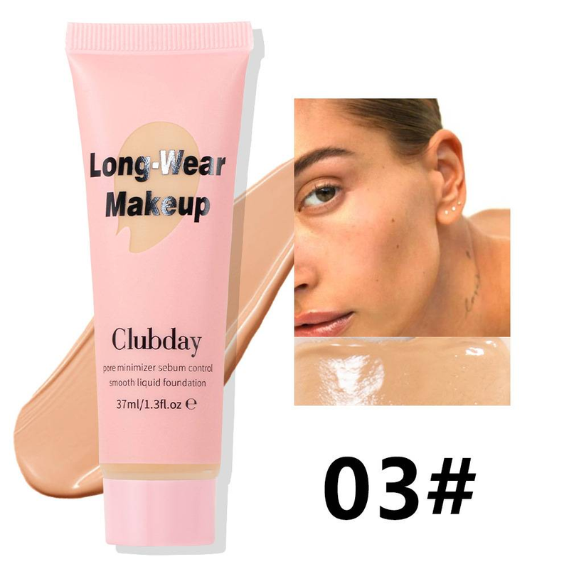 Natural Matte Makeup Concealer Liquid Foundation for Oil Control, Sweat Prevention and Long-lasting Makeup Foundation_voghion.com
