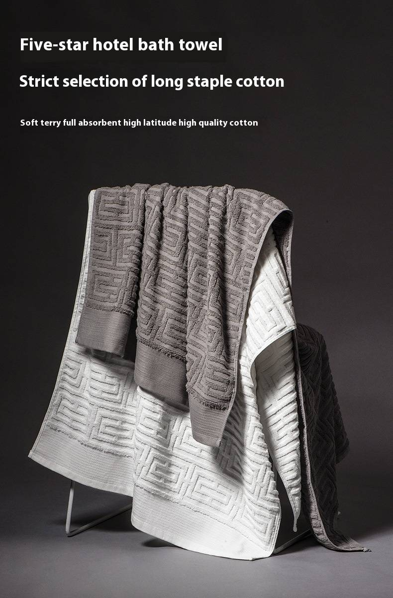Luxury Hotel Bath Towel Set (2-Pack) - 100% Cotton Extra Thick & Absorbent - Oversized For Couples & Spa Use - Soft & Quick-Drying_voghion.com