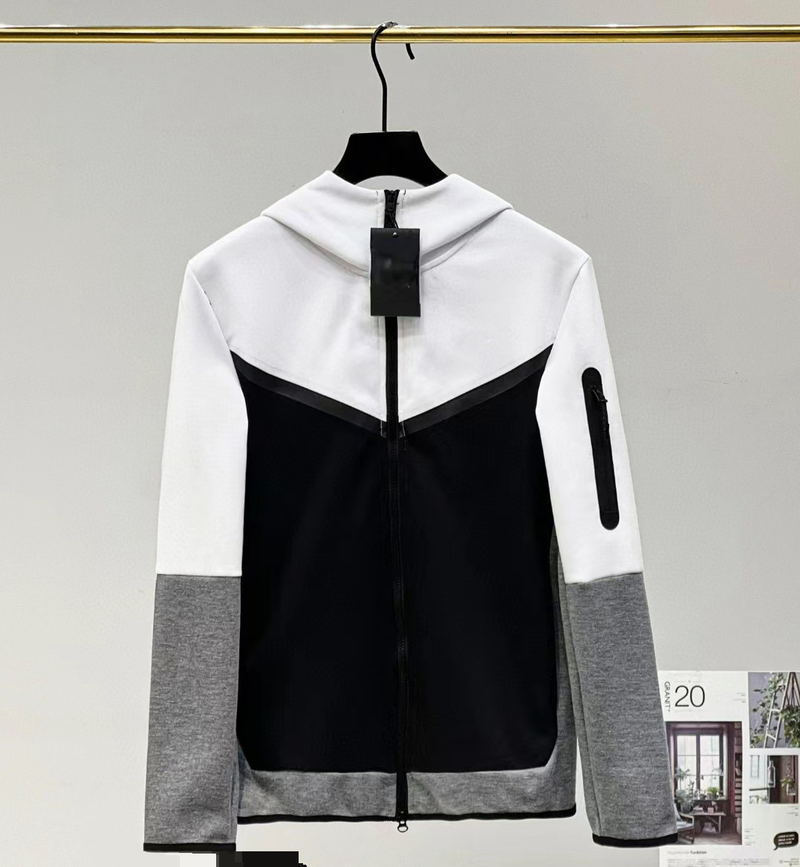Spring And Autumn Casual Sports Cotton Air Layer Hooded Zipper Cardigan Men's Jacket Coat_voghion.com