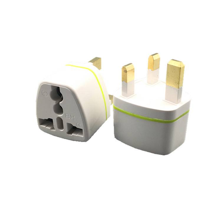 Universal EU US Australia To UK Plug Travel Wall AC Power Charger Outlet Adapter Socket UK Singapore Malaysia Dubai HK (WN-07-2pcs White)_voghion.com