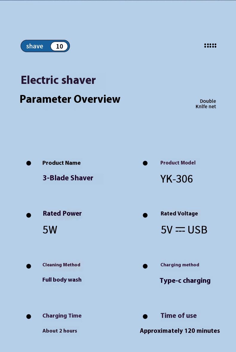 Multi-Function Electric Shaver For Men – 3D Floating Heads, 2H Runtime, Type-C Fast Charge, Waterproof & LED Display (Gunmetal/Gradient Gray/White)_voghion.com