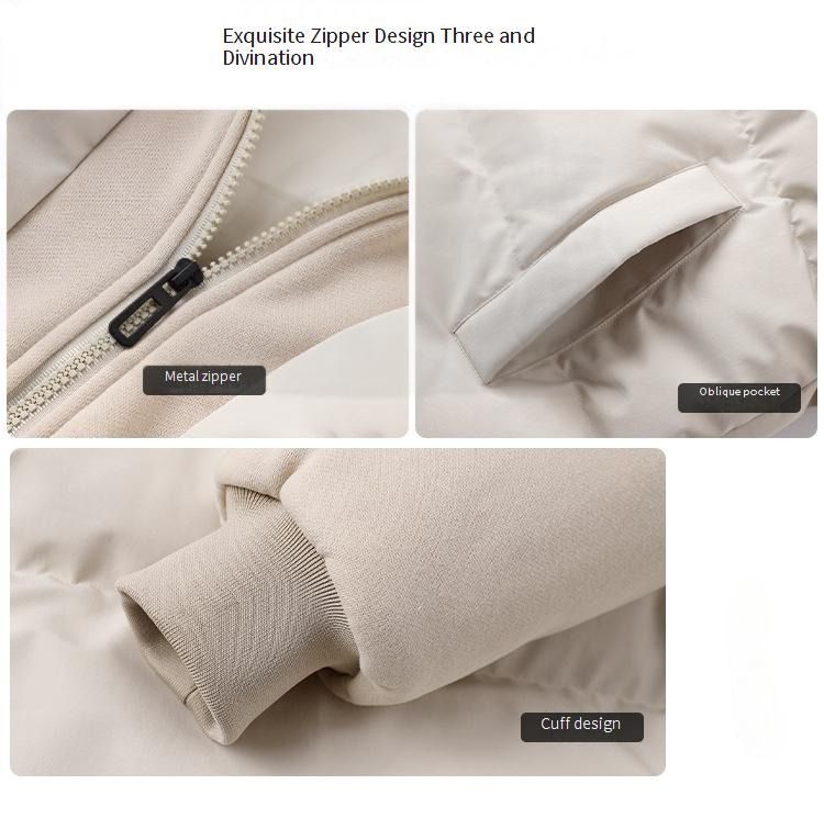 Unisex Hooded Puffer Jacket – Winter-Ready Lightweight Coat With Zip Pockets (Black/Army Green/Olive, S-4XL)_voghion.com