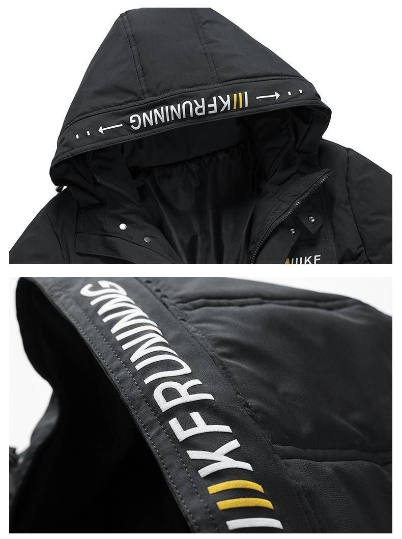 Herrenbekleidung 2025: Neuer, bedruckter Wintermantel mit Kapuze im Retro-Stil – warm, locker geschnitten, dick._voghion.com