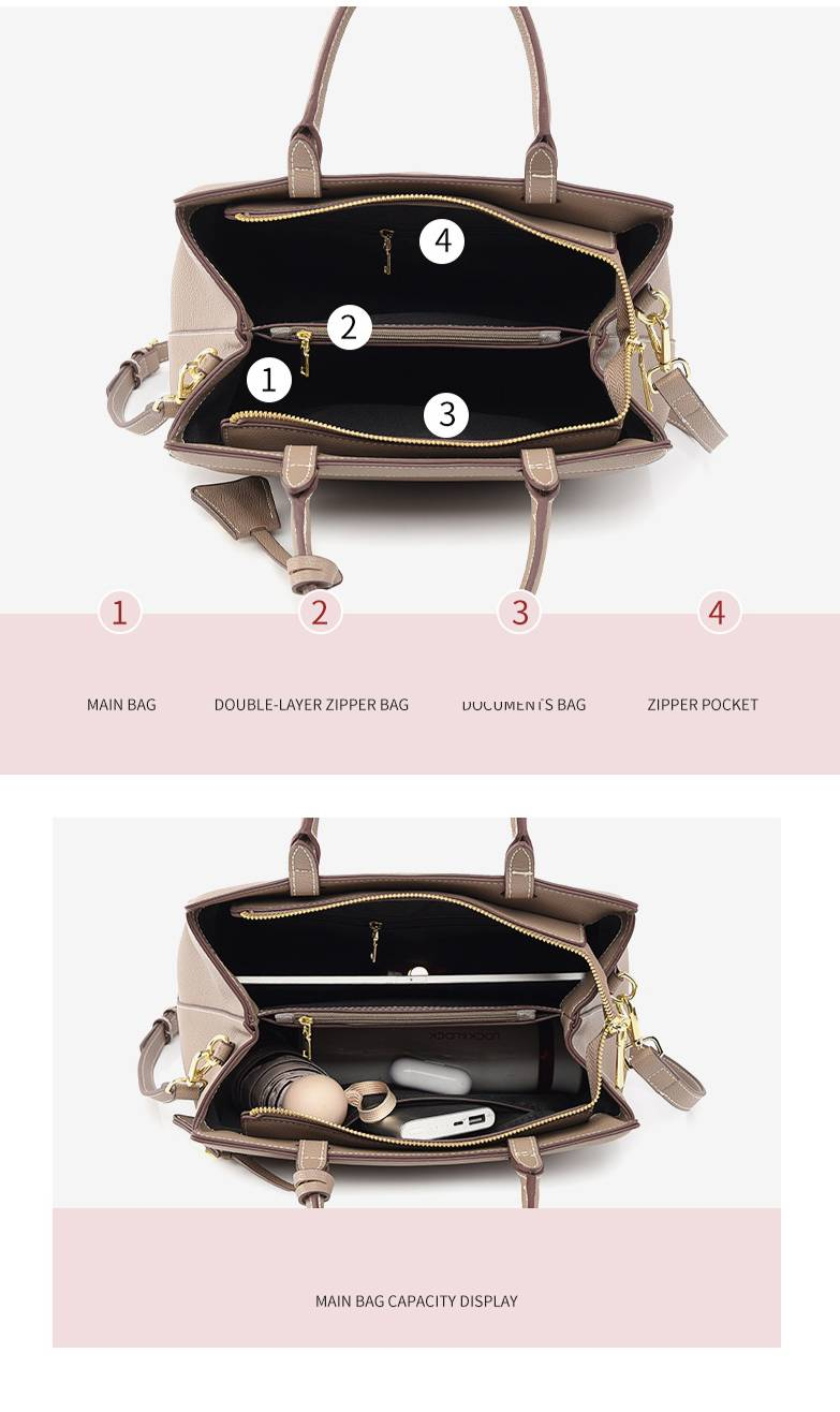 Women's Bags Stylish And Simple Commuter Bag, Large Capacity, High End Women's Tote Bag, Can Be Customized For Shoulder Use._voghion.com