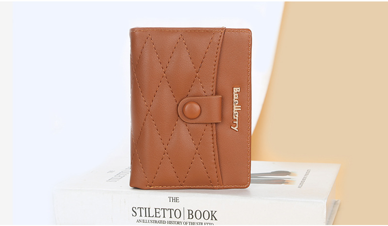 Damen Kurze Brieftasche Stickerei Multi Card Slot Offene Geldbörse Mode Reißverschluss Karte Tasche Weiblich_voghion.com