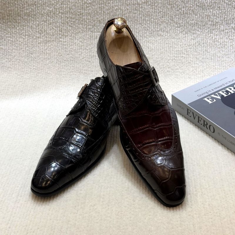 Unschlagbare Qualität männer Casual Marke Heißer Verkauf Business Schnalle Leder herren Schuhe Empfehlung_voghion.com