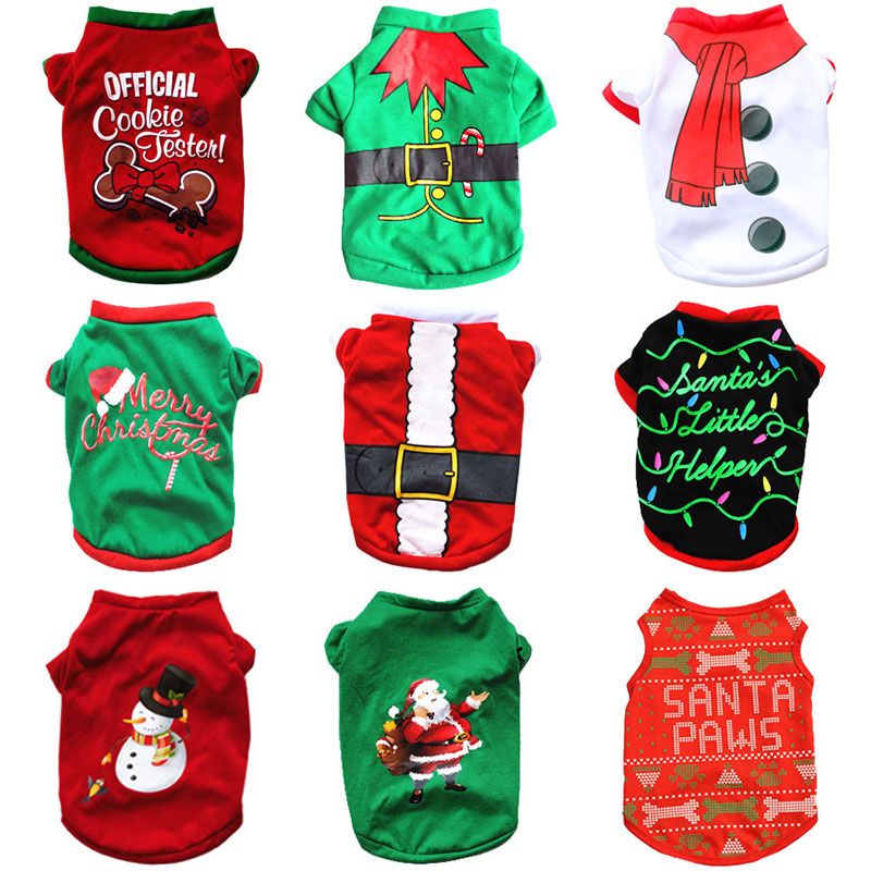 Vest Small And Medium Dogs, New Year Puppy Vest, Shirt, Christmas Outfit For Chihuahua, Poodle, Teddy, Dog By PawParty Store_voghion.com