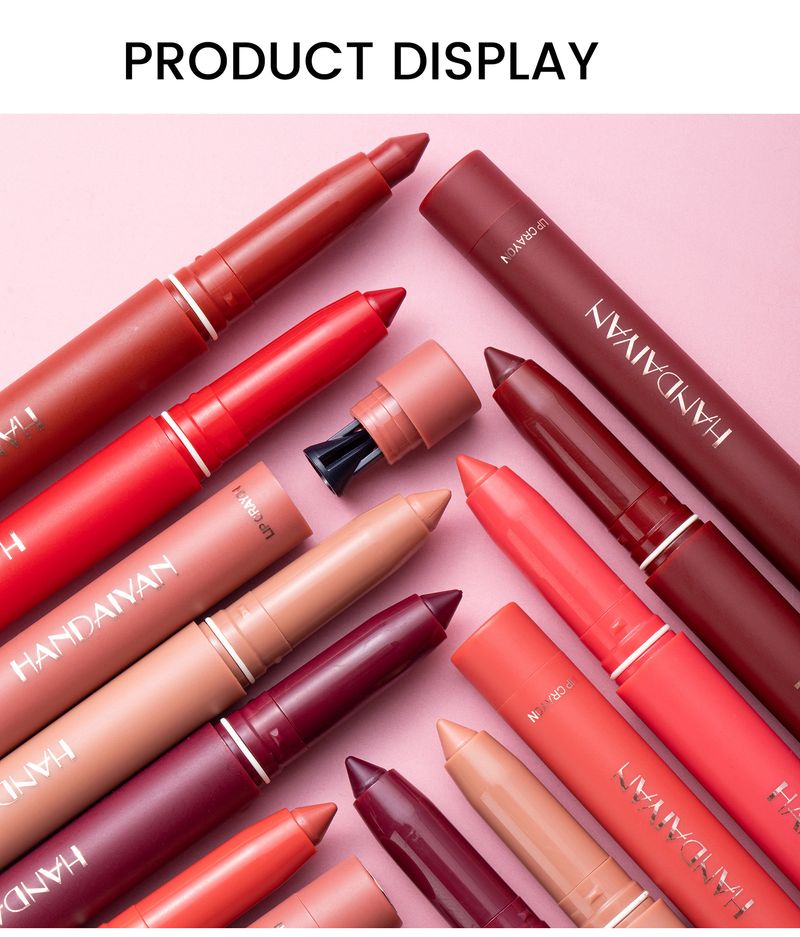 2023 Neie Populäre Handaiyan Lippenstift Waasserdicht Non-Haft Cup Matte Lipliner Linn Hook Lippenmarker Make-up_voghion.com