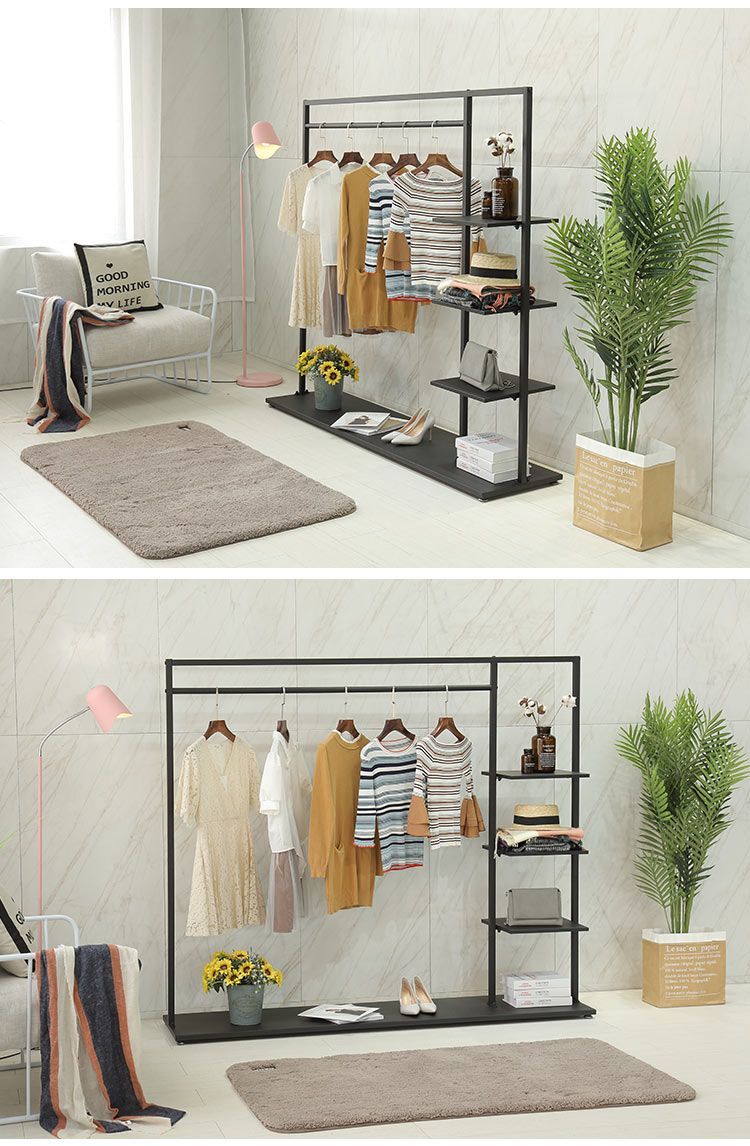 Perchero de pie con nuevo estilo, de hierro forjado, creativo, para sala de estar, dormitorio, simple, para ropa_voghion.com