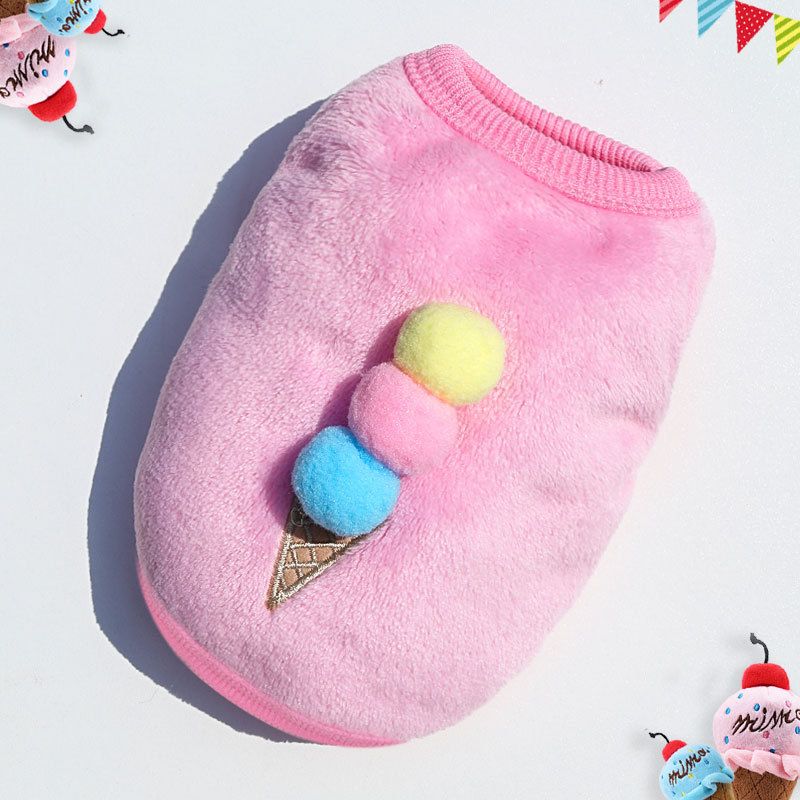 Flannel Teacup Dog Puppy Cat Pet Teddy Clothes Vest Apparel Factory_voghion.com