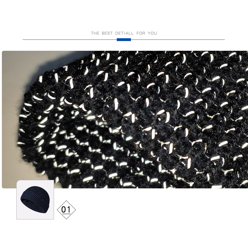 Unisex Nuetsreflektiv Seidstrickmütz Wanter Outdoor-Sportreflektivmütz Lafmütz Perséinlechkeetswarnmütz Melonmütz_voghion.com