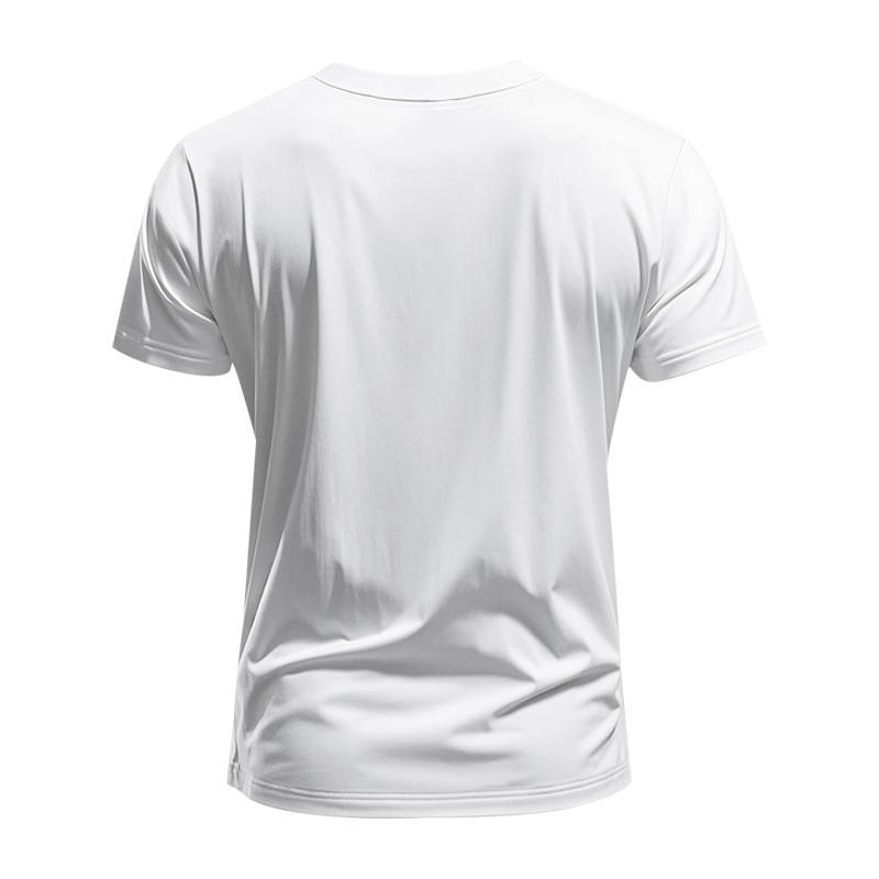 Trendiges, schnelltrocknendes, atmungsaktives, lässiges, sportliches und individuelles T-Shirt mit V-Ausschnitt für Herren im Frühling und Sommer_voghion.com