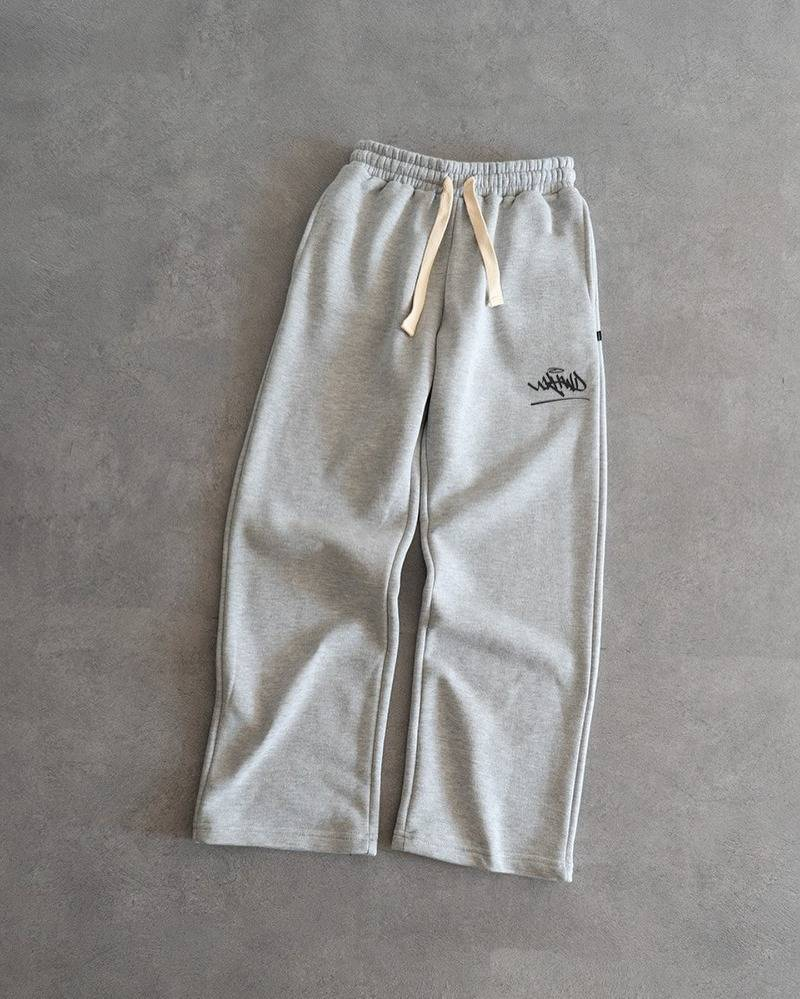 Herrenbekleidung Lässige Jogginghose für Herren, Jogginghose mit geradem Bein, bequeme Loungehose mit Taschen für den Alltag (Schwarz, Hellblau, Grau)_voghion.com