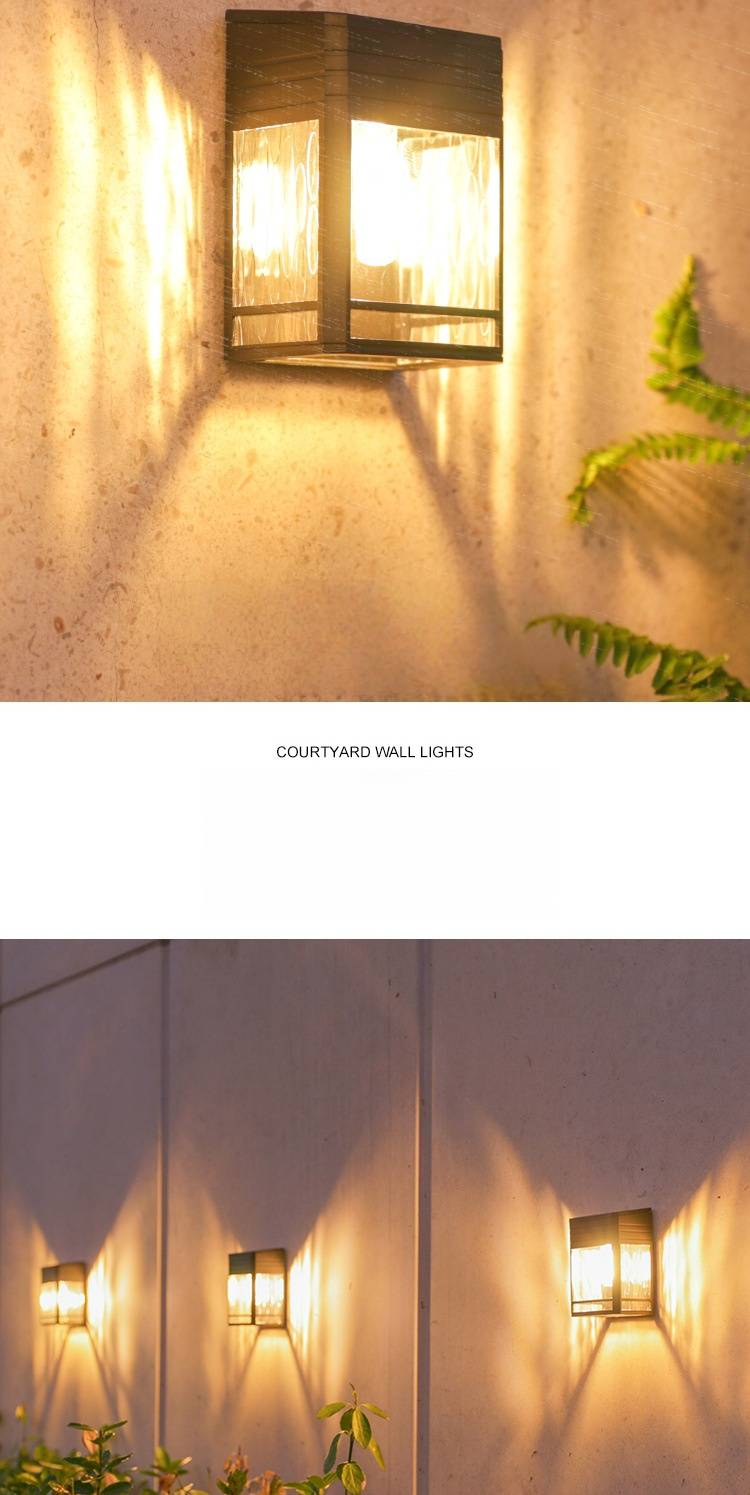 Applique solare da esterno per giardino con lampadine a LED calde, illuminazione impermeabile per vialetti, patio, cortile, recinzione - stile vintage_voghion.com