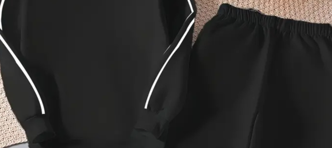 Ensemble sweat à capuche et jogging unisexe streetwear – Imprimé lettre surdimensionné, polyester brossé anti-boulochage (S-XXL Berlin Urban Aesthetic)_voghion.com