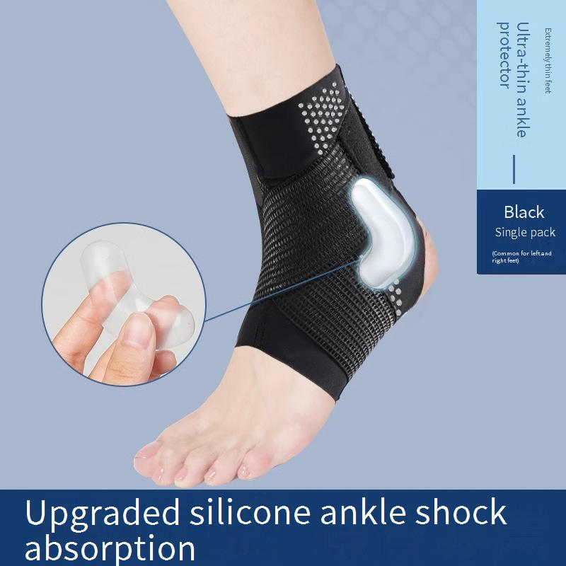Tobillera transpirable con correas de silicona: manga de compresión ligera para baloncesto, running y prevención de lesiones deportivas._voghion.com