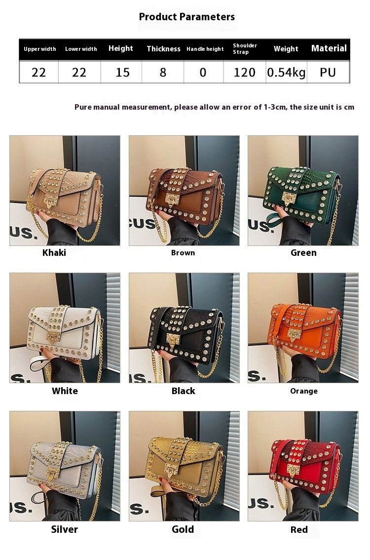 This year's popular 2024 Korean version fashion rivet personality Instagram internet celebrity Western style chain_voghion.com