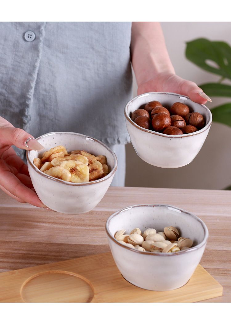 Creative Mini Ceramic Bowls 4 Piece Set For Restaurants Home Use Perfect For Snacks Desserts Nuts And Small Portions_voghion.com