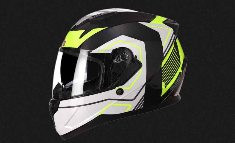 Casco da moto Casco da moto con doppia lente traspirante e copertura integrale per tutte le stagioni_voghion.com