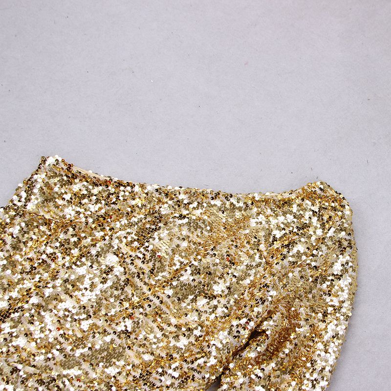 Fraen Kleeder Fréijoer a Summer Nei Damen Moud Héich Enn Temperament Sequin Banquet Host Joresversammlung Eng Schëller Frae Kleed Kleed_voghion.com