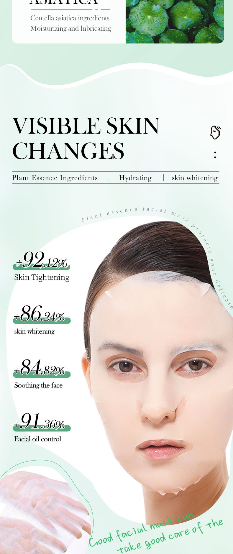 ZOZU Centella Centella Firming And Moisturizing Mask 25ml1 Piece, Hydrating And Moisturizing Moisturizing Fine Line Mask_voghion.com