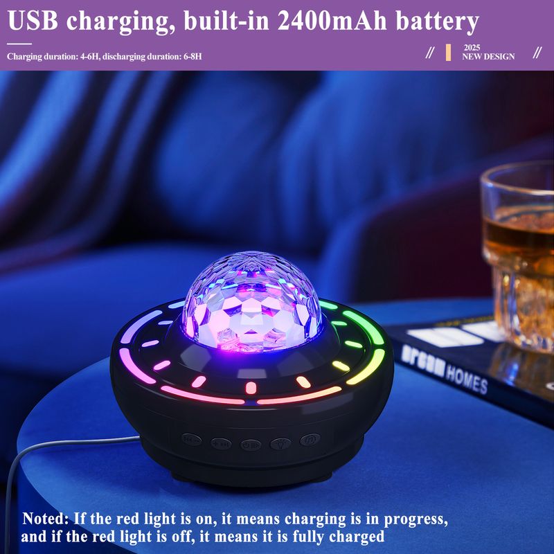 Projector Lamp Laser Starry Sky Rechargeable Night Live Streaming Bluetooth Speaker Atmosphere Light_voghion.com