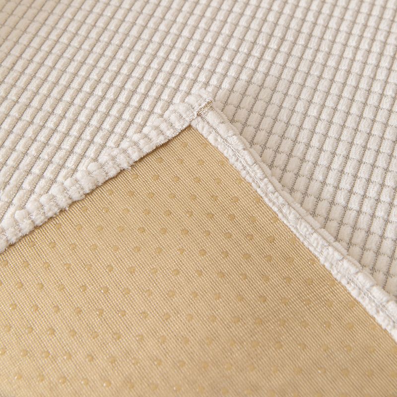 Sofabezug aus Maisfleece – universell passender, dehnbarer Sofaschutz mit rutschfester Unterseite, maschinenwaschbar (Beige, Grau, Braun)_voghion.com