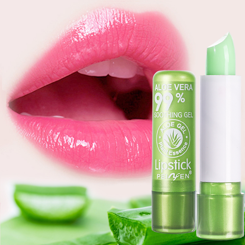 Beauty Care shop Waterproof Changing 1Pcs Long Lasting Not Easy To Fade Aloe Vera Moisturizing Color Nourishing Lipstick_voghion.com