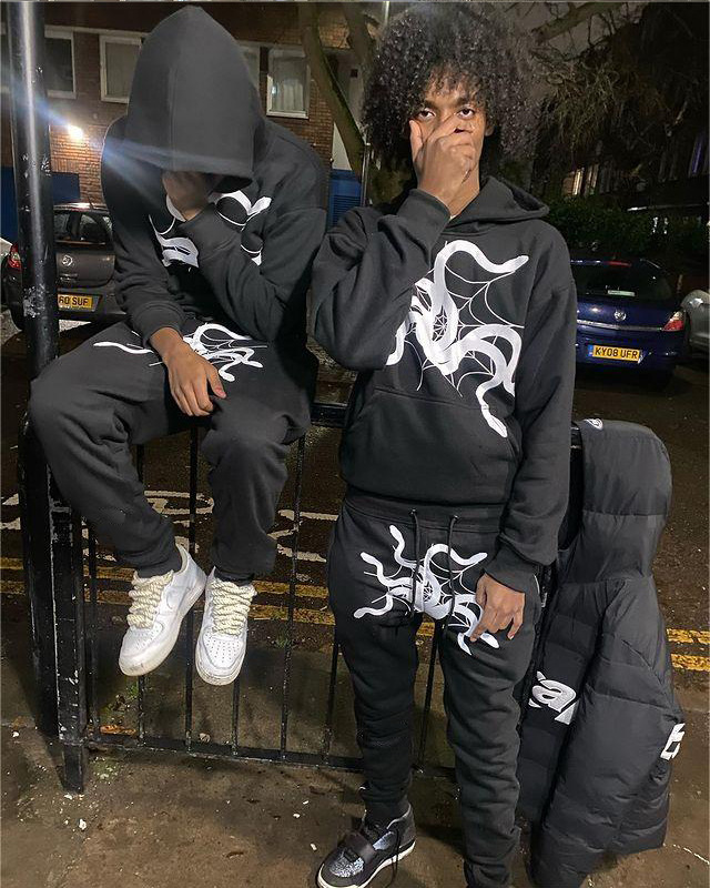 Felpa con cappuccio retrò da uomo, felpa con cappuccio ampia, stile streetwear Y2K, unisex, oversize, con stampa, per uomo e donna_voghion.com