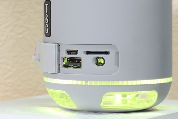 TG294 LED-lys, Bluetooth-højttaler, udendørslys, farverig subwoofer, bærbar højfrekvent kvalitetskortindsættelse_voghion.com