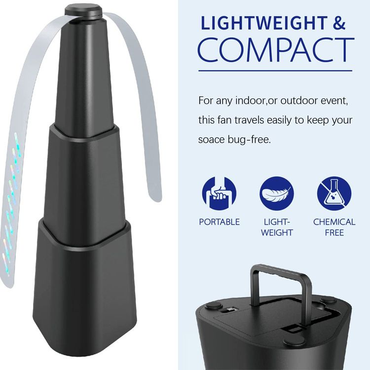 Fly Repellent Fan USB Recharge Food Protector Multi-function Automatic Electronic Outdoor Pest Control Destroyer Mosquito Killer_voghion.com