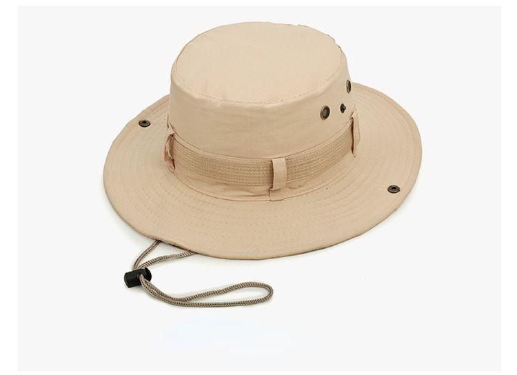 Chapeau de soleil Panama pour homme, chapeau de pêcheur, solide, respirant, à la mode, pour l'été_voghion.com