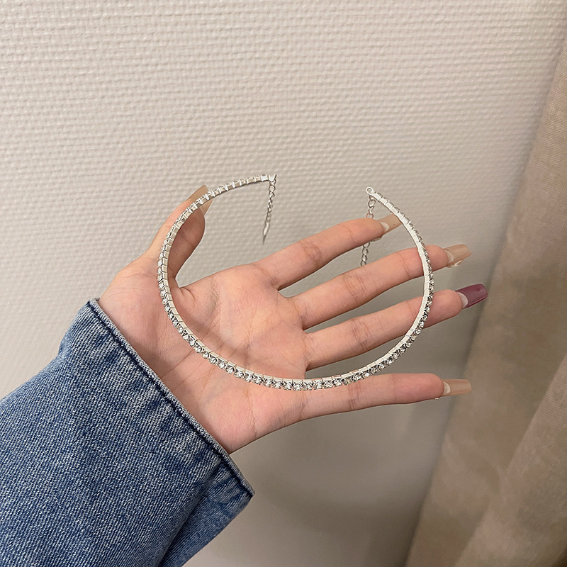 τσόκερ πολυστρωματική αλυσίδα κλείδας Bling προσωπικότητα μόδας υπερβολικό τσόκερ για γυναικεία αξεσουάρ_voghion.com