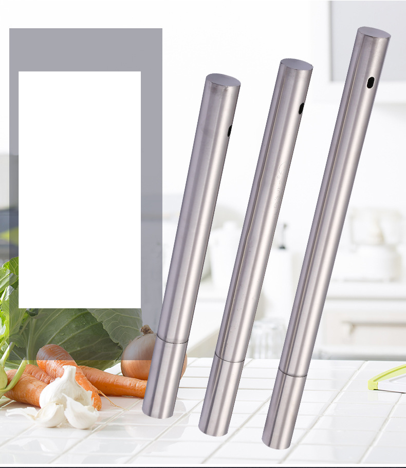 Boîte de rangement de tube de brochette de barbecue en acier inoxydable, boîte de rangement de perceuse cylindrique en acier, ustensiles de barbecue_voghion.com