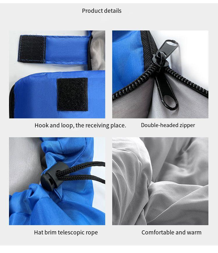 Umschlagschlafsack Outdoor-Camping-Schlafsack Verdickter Winterschlafsack aus hohler Baumwolle für Erwachsene_voghion.com