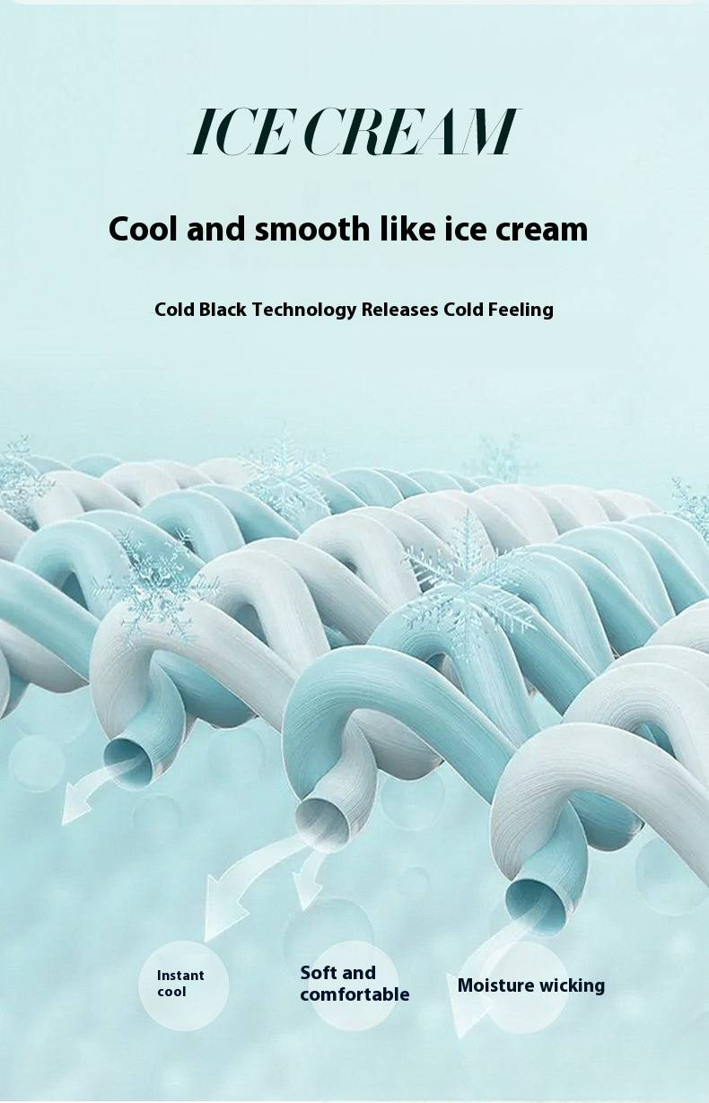 Cooling Silk Summer Blanket - Lightweight & Breathable, Compressed Packing, Solid Color Knitted Design (Ice Cream Soft Texture, Air Conditioner Quilt)_voghion.com