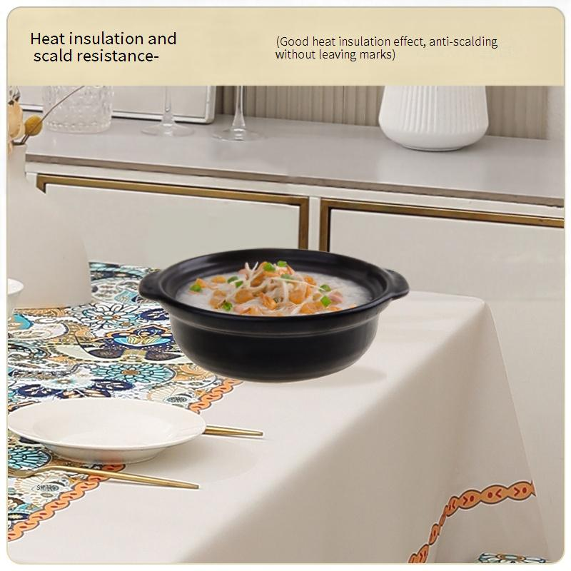 Simple Fabric Tablecloth Waterproof And Oil Proof Household Cotton And Linen Tablecloth High Grade Square Coffee Table Tablecloth_voghion.com