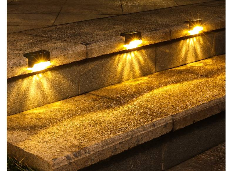 Solar LED Step Light, Fence Light, Stair Light, Outdoor Waterproof Wall Light For Garden, Yard, Patio, Pathway – Energy-Efficient_voghion.com