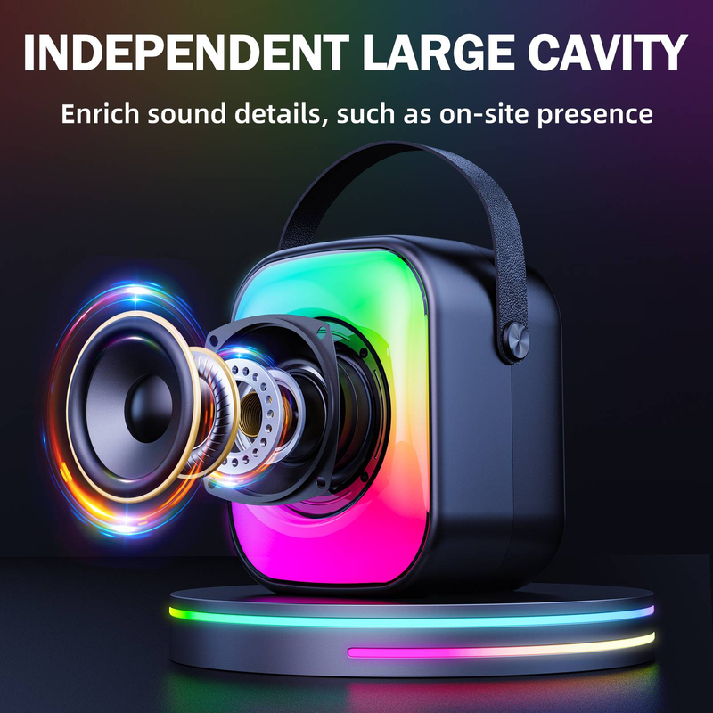 ONIKUMA L7 Portable Speaker RGB+ Dual Microphone_voghion.com
