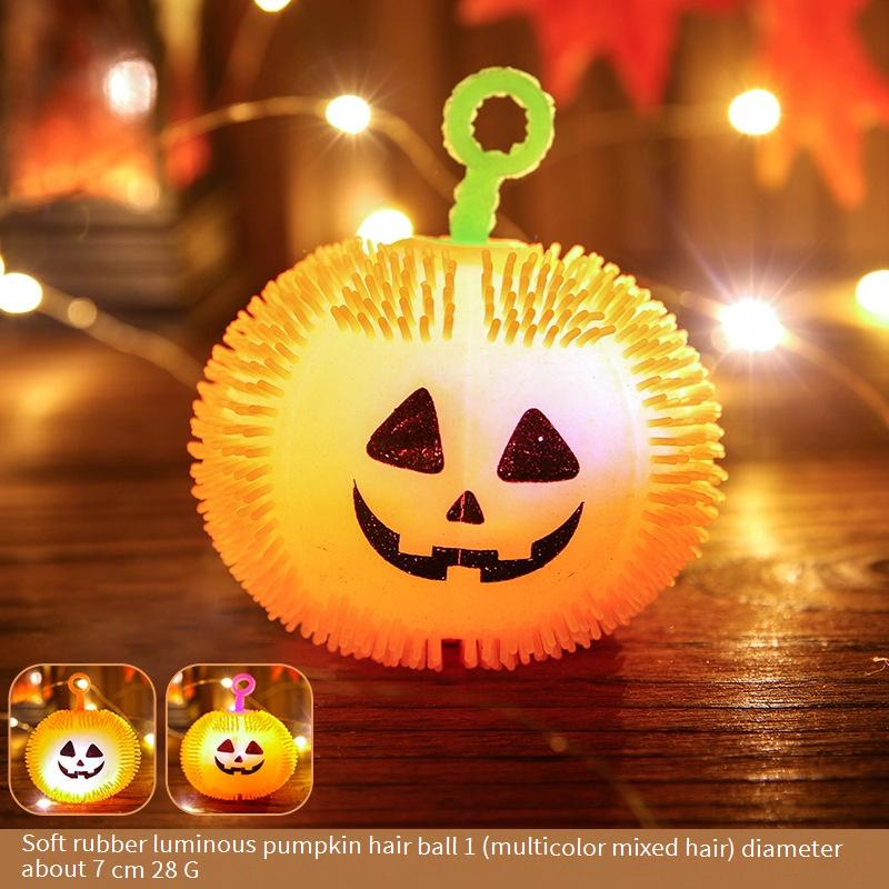 Halloween Glow-in-the-Dark Squishy Ghost & Pumpkin Toys For Kids – Stress Relief, Sensory Play, And Spooky Fun (Multiple Styles)_voghion.com