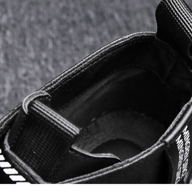 Martin støvlers high-top britisk stil ins mid-top arbejdstøj trendy 2023 efterår og vinter sorte motorcykelsko til_voghion.com