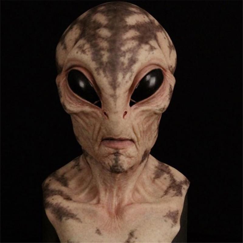 Halloween onafhankelijke station explosie buitenaards masker hoofddeksel horror masker UFO ruimte rekwisieten perifere_voghion.com