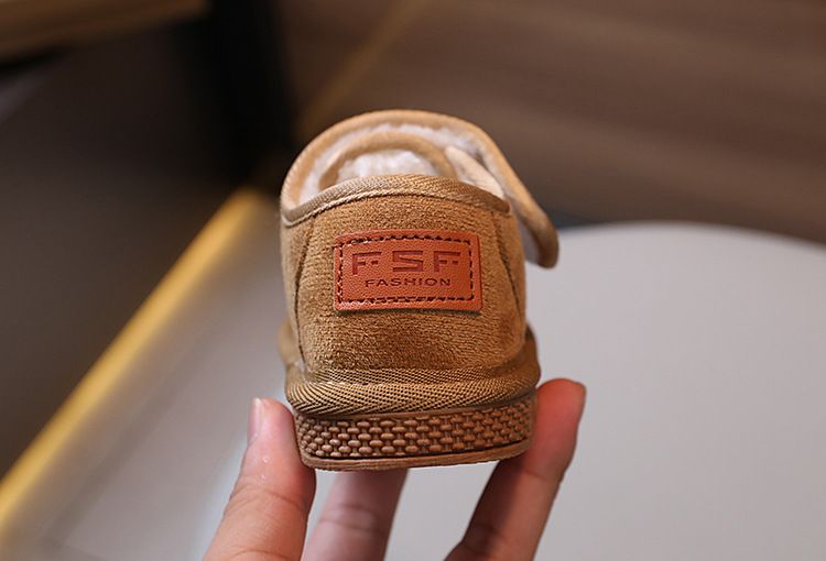 Botas de felpa para niños, zapatos grandes de algodón para la nieve para niñas, zapatos de invierno_voghion.com