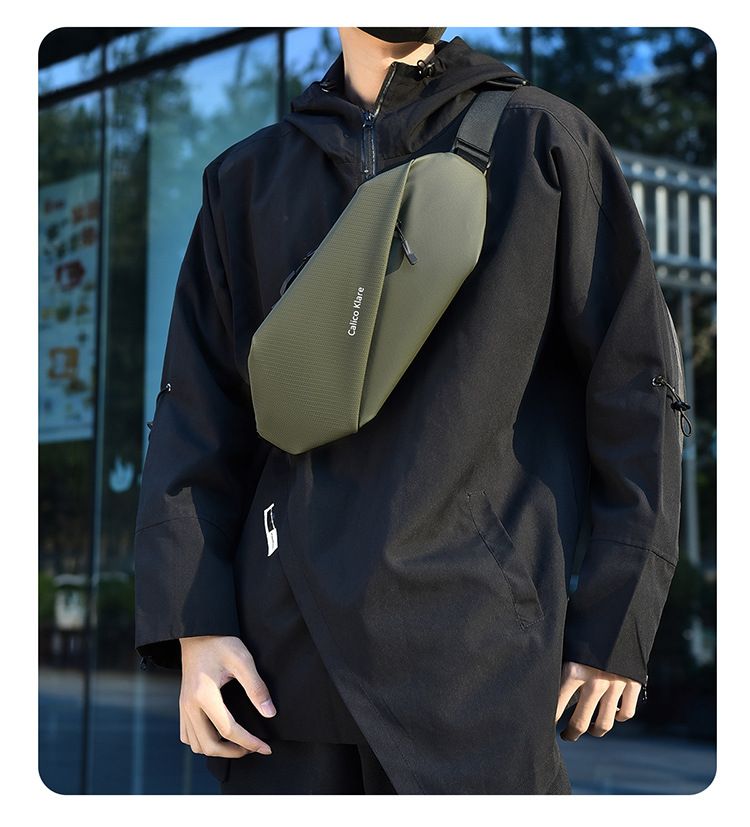 Ανδρική τσάντα ώμου, μοντέρνα, casual, μικρή τσάντα ώμου, πολυλειτουργική, μοντέρνα, αθλητική τσάντα μέσης_voghion.com