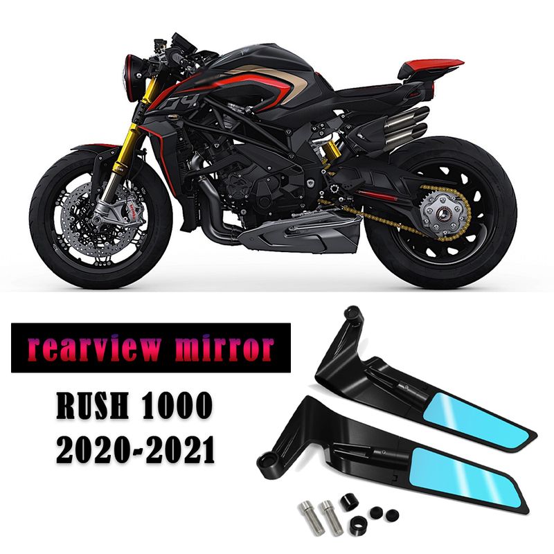 For RUSH 1000 new motorcycle wind wing adjustable rotating rearview mirror_voghion.com