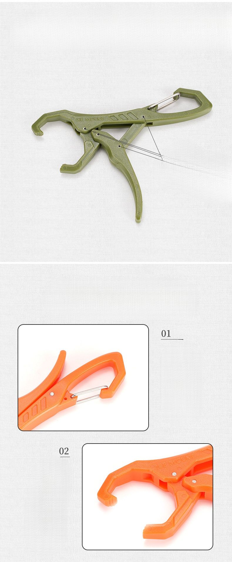 Outdoor Carabiner Release Hiking Accessory Quick Detach Hook Multi-Functional Clip Gloves Coat Hat Backpack_voghion.com