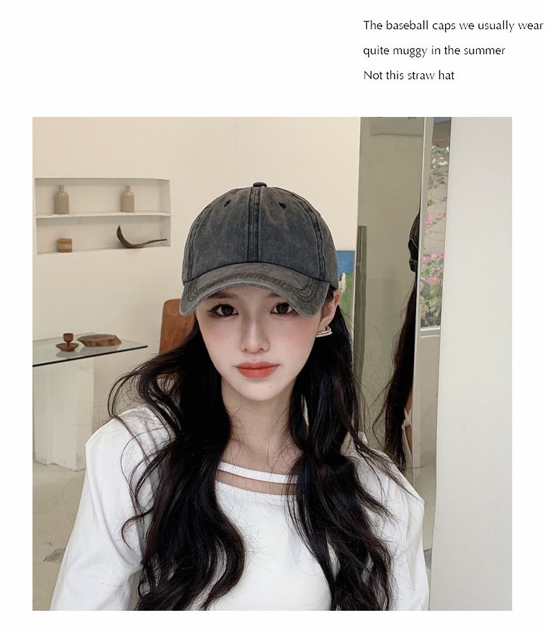 Autumn Hat Women's Duckbill Cap Net Red Ins Trend Men's Face Small Casual All Match Baseball Cap_voghion.com