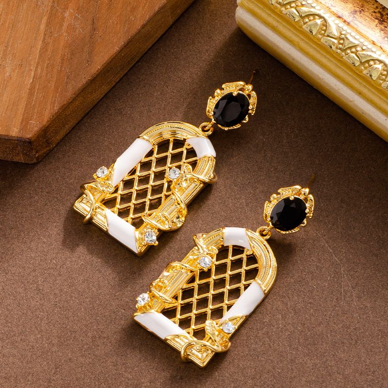 Gabbia per uccelli ad arco intarsiata con olio a goccia, stile antico francese, di lusso, leggera, per la moda femminile, dal temperamento esagerato_voghion.com