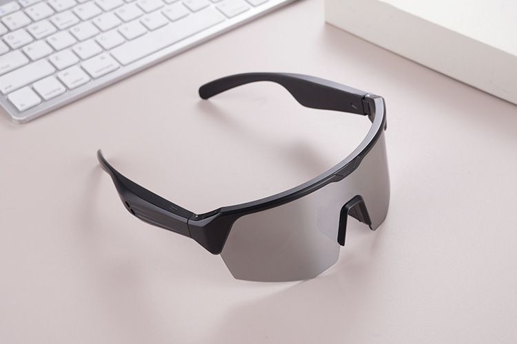 Smart Sports Glasses With Bluetooth 5.0, UV400 Protection, Hands-Free Call & Music For Cycling, Hiking, Running (Gold/Silver)_voghion.com