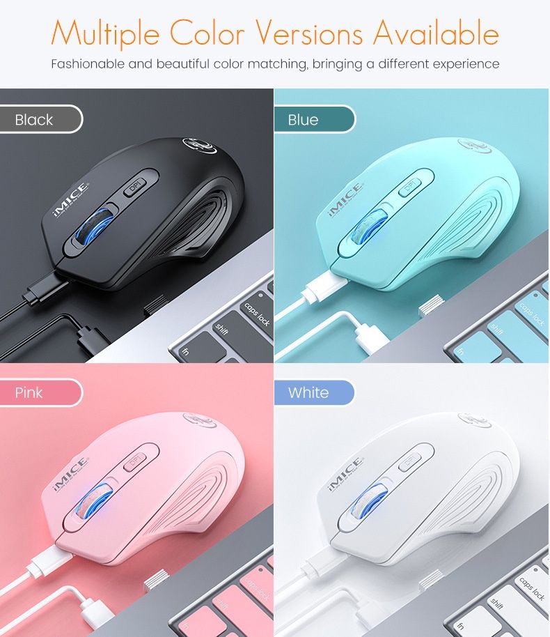 Digitex Digitex New IMICE Built-in Charging Function G-1800 Silent 2.4G Wireless Bluetooth Dual Mode Mouse_voghion.com